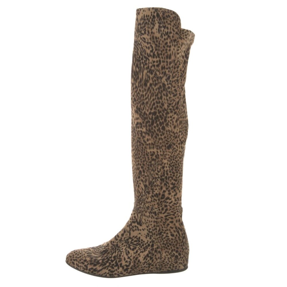 Stuart Weitzman Animal Print Over-The-Knee Boots